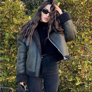 Zara Dark Green Double Faced Oversized Jacket XS NEW COLLECTION FALL WINTER 2022
